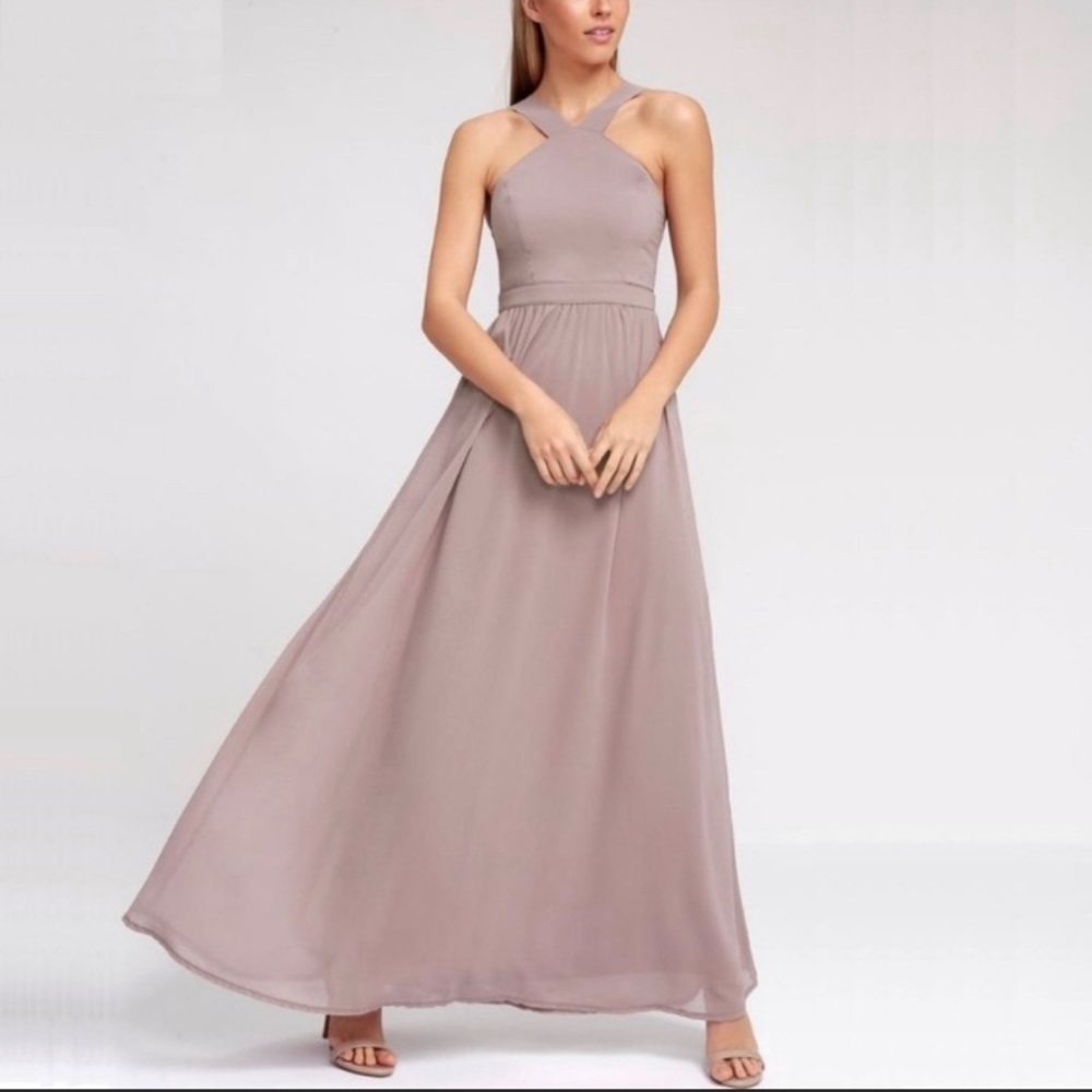 Lulu's Mauve Maxi Dress